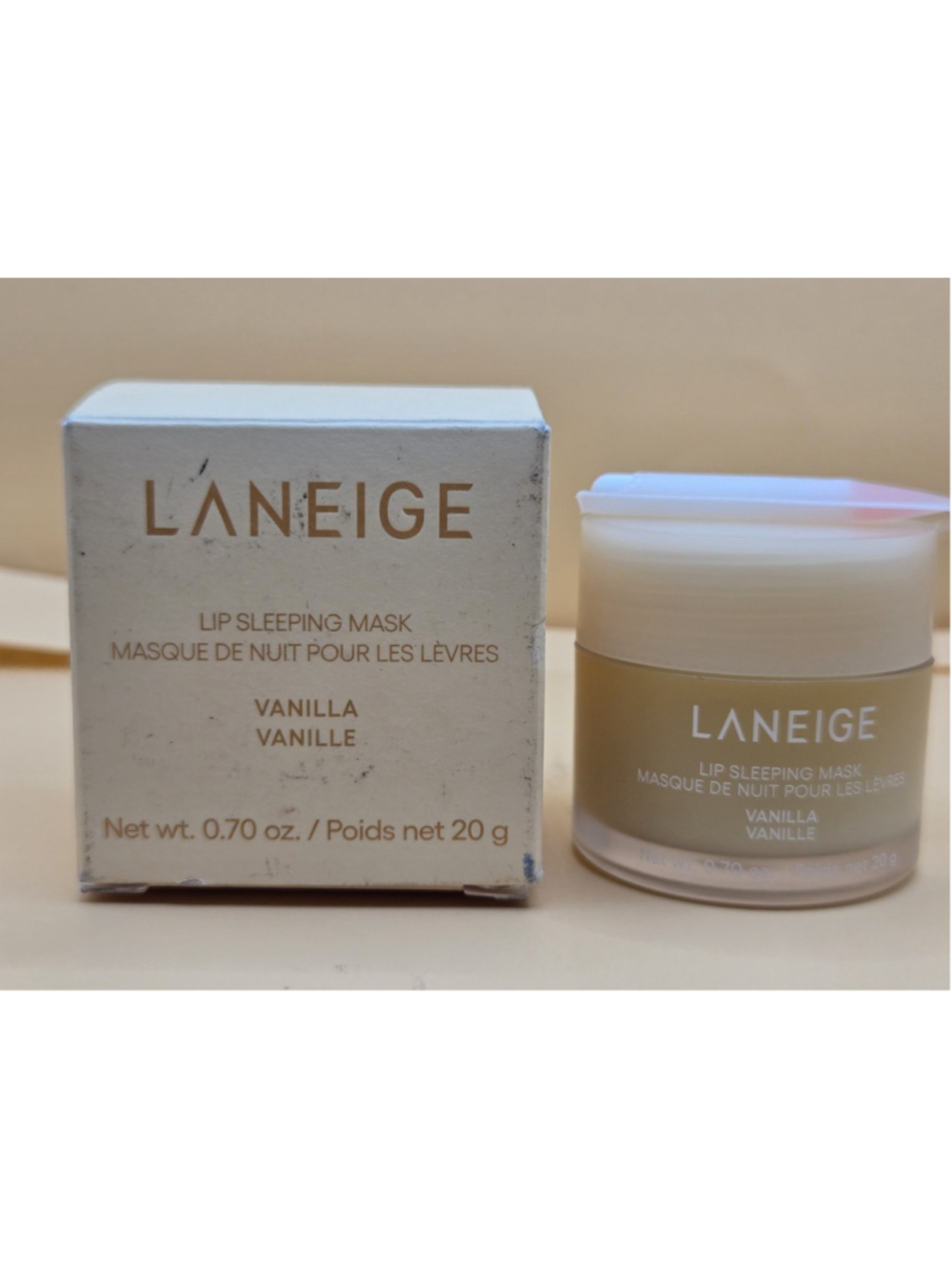 Laneige Lip Sleeping Mask Vanilla 0.70 oz 20g Intense Moisture Treatment New Box